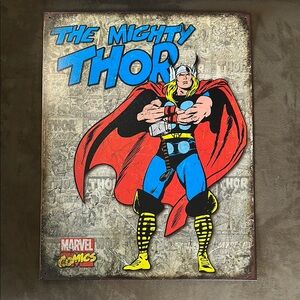 Marvel The Mighty Thor Metal Sign